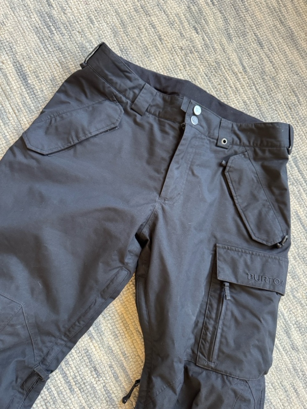 Burton Black Men's Cargo Snow Pants View 6